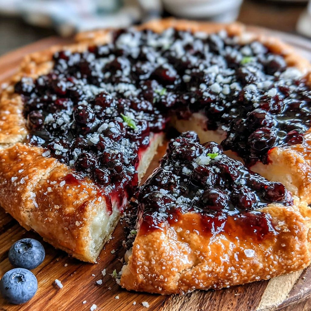 Lemon Curd & Blueberry Galette
