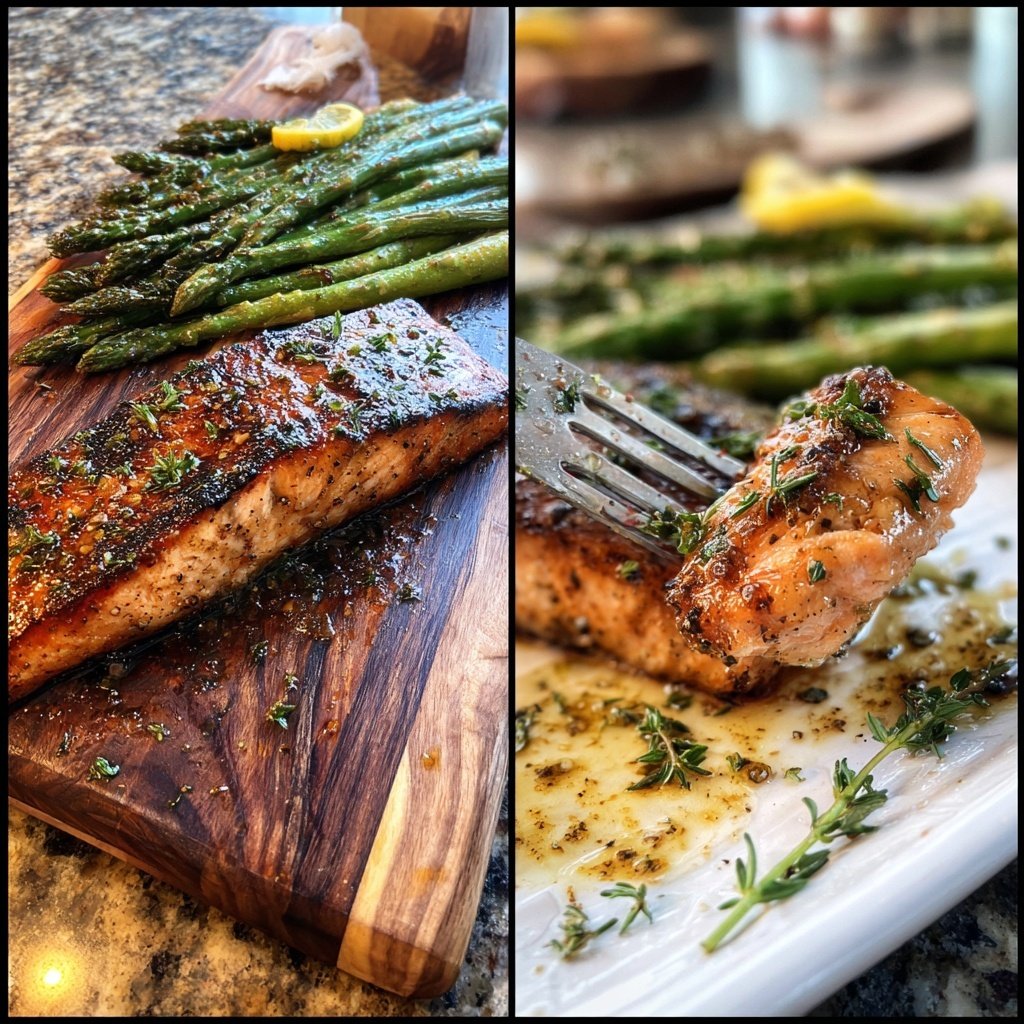 Lemon Thyme Salmon and Asparagus