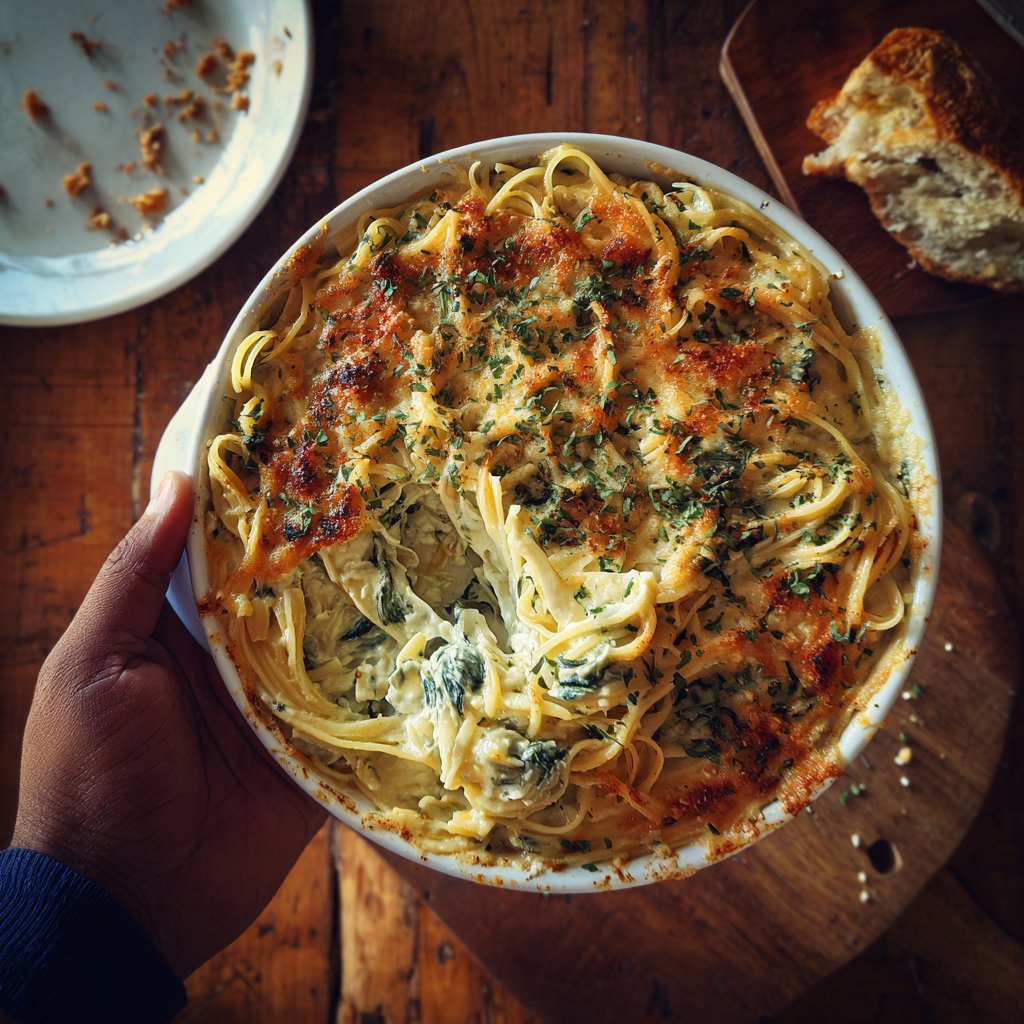 Spinach and Feta Pasta Bake