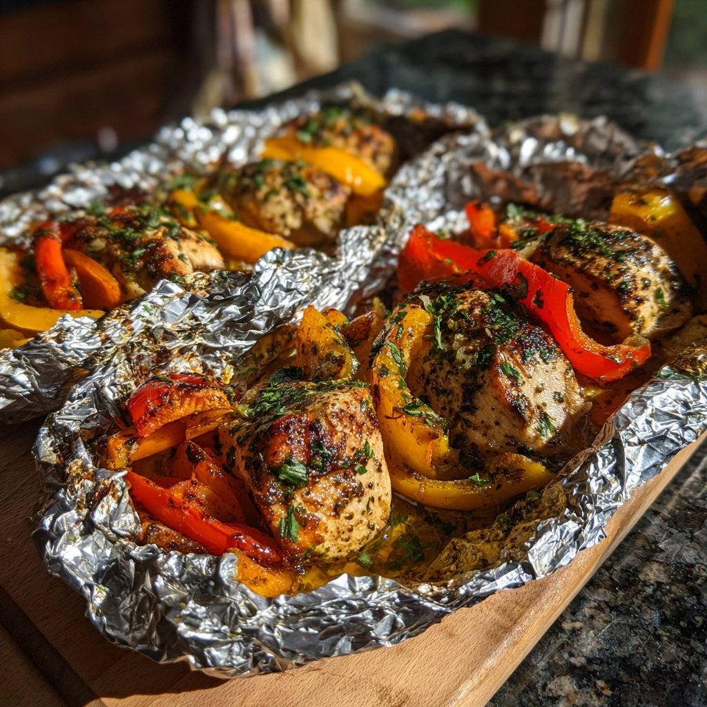 Herbed Chicken and Vegetable Foil Packs